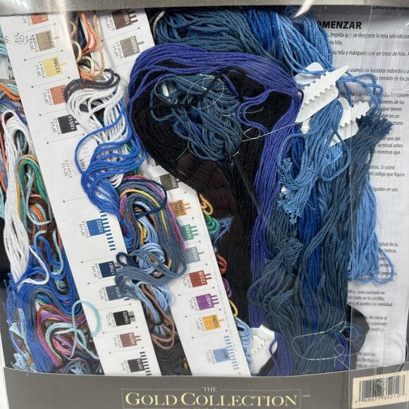 Dimensions Gold Collection Cross Stitch Kit Aurora Cabin Winter Mountain NEW Opn - Picture 5 of 7